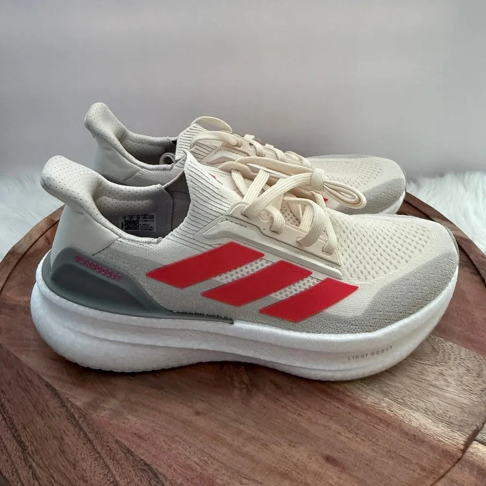 Adidas‎ Ultraboost 5X W Running Shoes Cream Coral White Women US 8